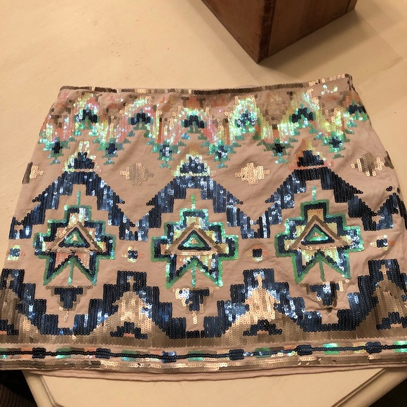 Express Dresses & Skirts - Aztec sequin skirt